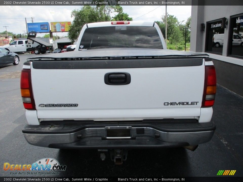 2002 Chevrolet Silverado 2500 LS Crew Cab Summit White / Graphite Photo #29