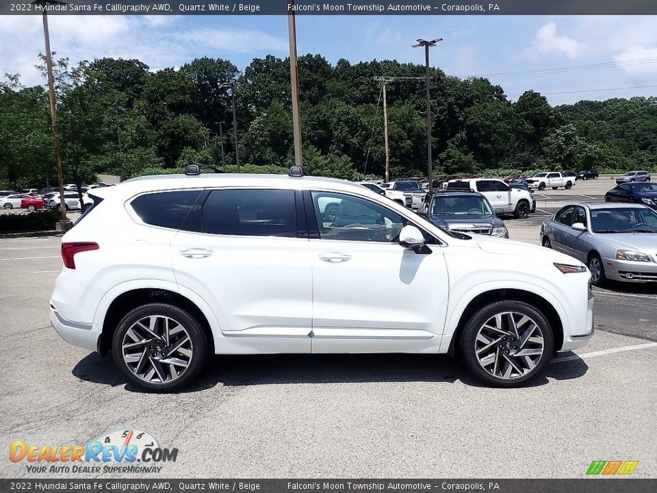 Quartz White 2022 Hyundai Santa Fe Calligraphy AWD Photo #1