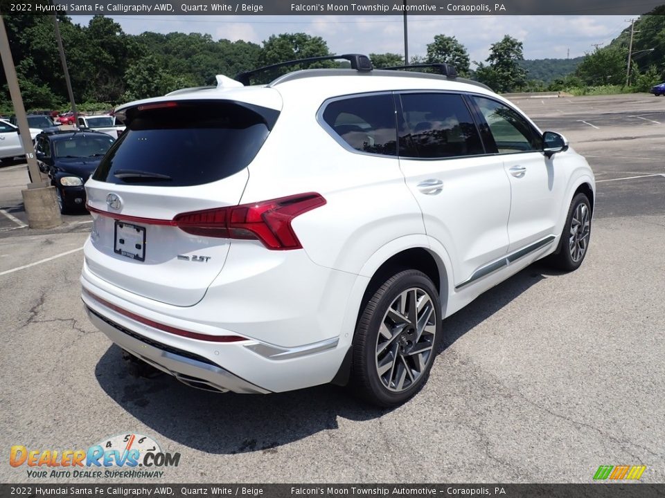 2022 Hyundai Santa Fe Calligraphy AWD Quartz White / Beige Photo #2