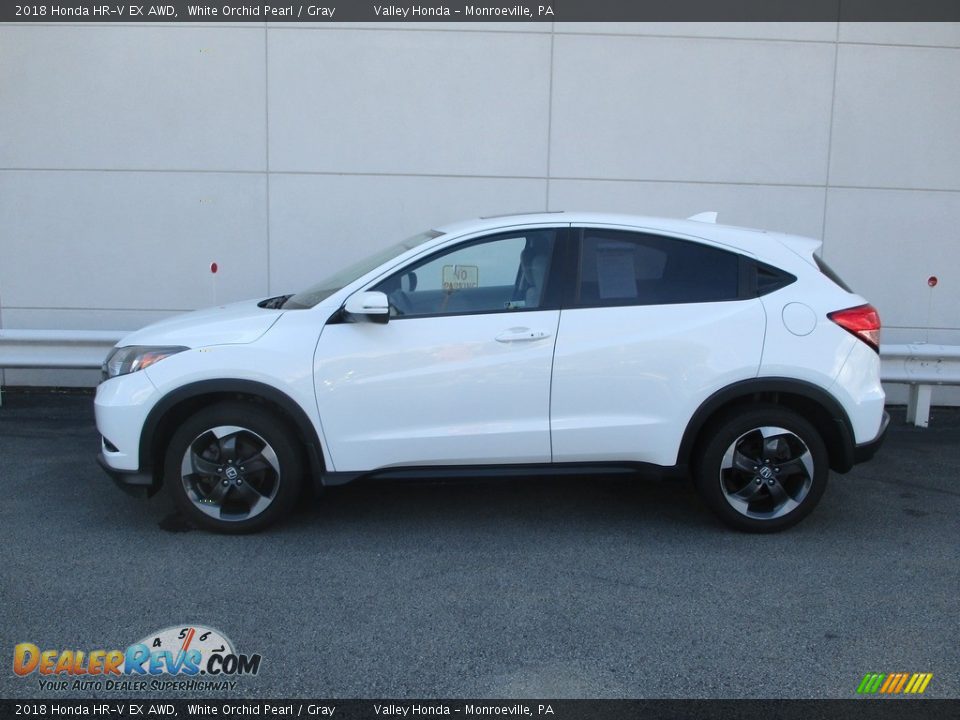 2018 Honda HR-V EX AWD White Orchid Pearl / Gray Photo #2