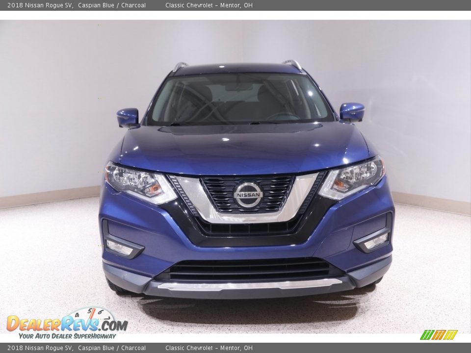 2018 Nissan Rogue SV Caspian Blue / Charcoal Photo #2