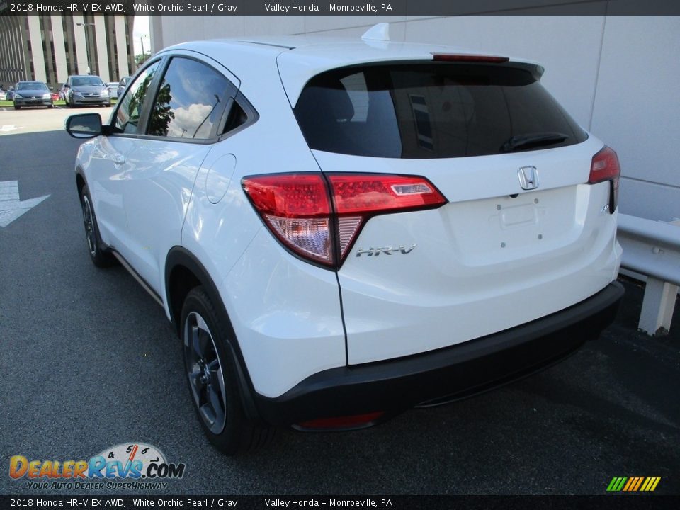 2018 Honda HR-V EX AWD White Orchid Pearl / Gray Photo #3