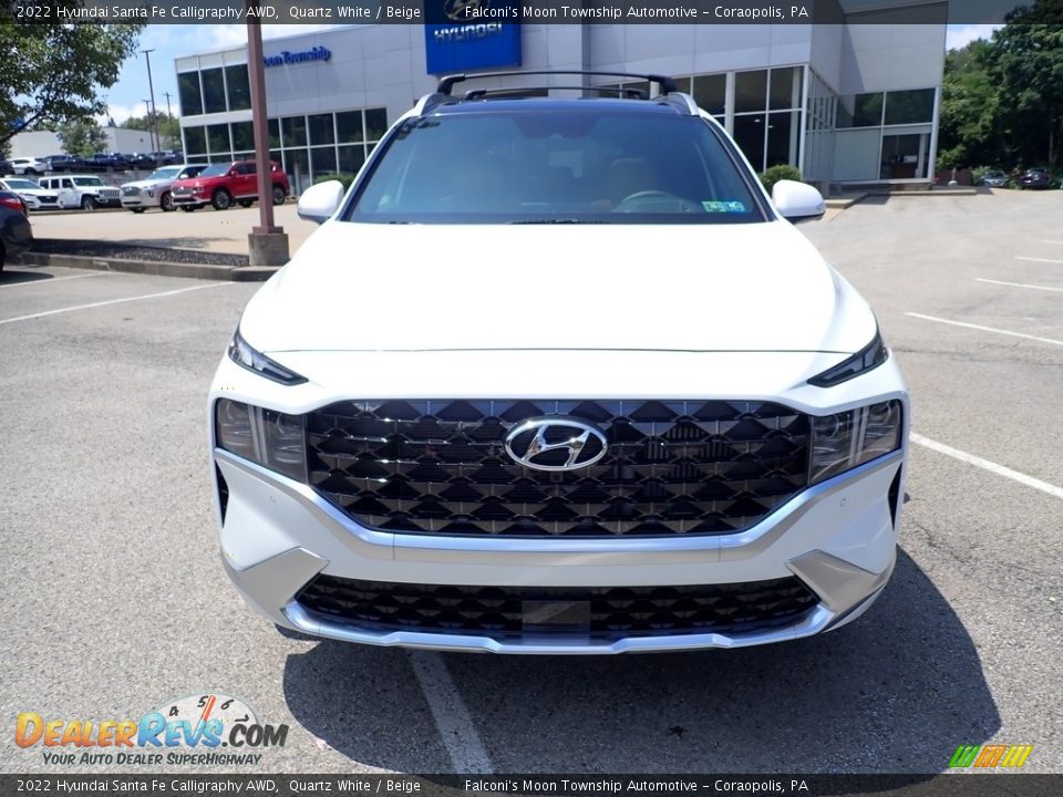 2022 Hyundai Santa Fe Calligraphy AWD Quartz White / Beige Photo #4