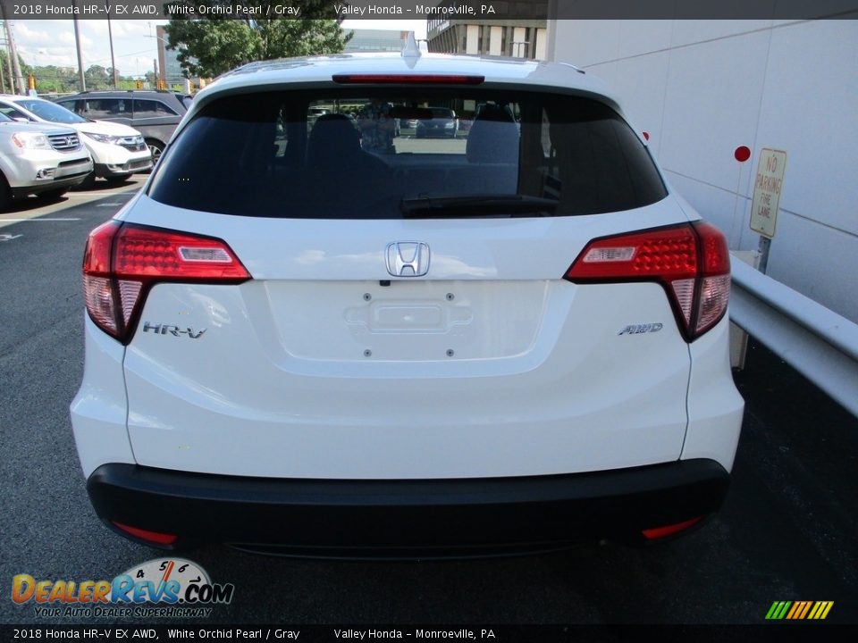 2018 Honda HR-V EX AWD White Orchid Pearl / Gray Photo #4