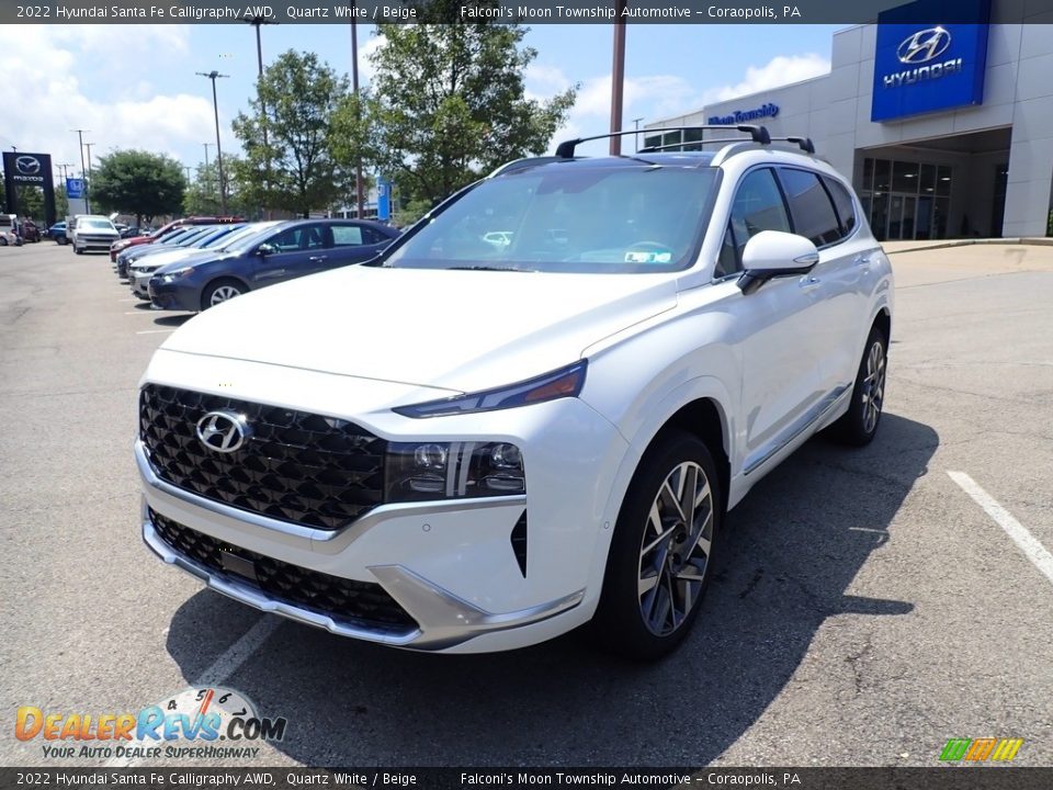 2022 Hyundai Santa Fe Calligraphy AWD Quartz White / Beige Photo #5