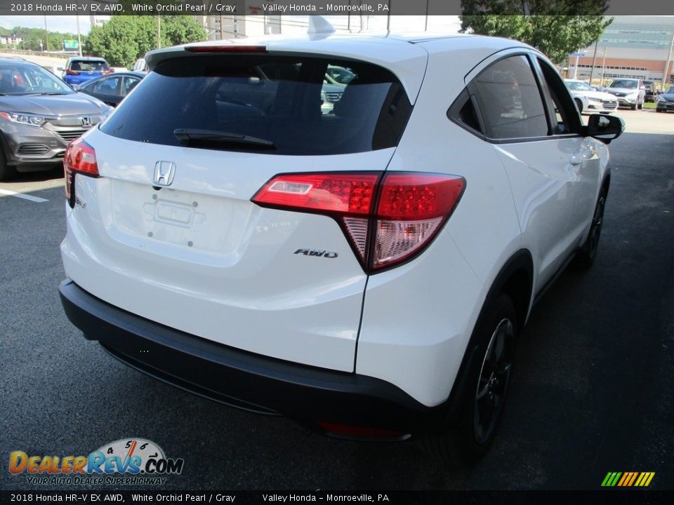 2018 Honda HR-V EX AWD White Orchid Pearl / Gray Photo #5