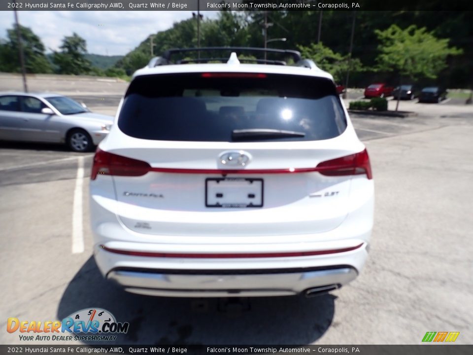 2022 Hyundai Santa Fe Calligraphy AWD Quartz White / Beige Photo #8