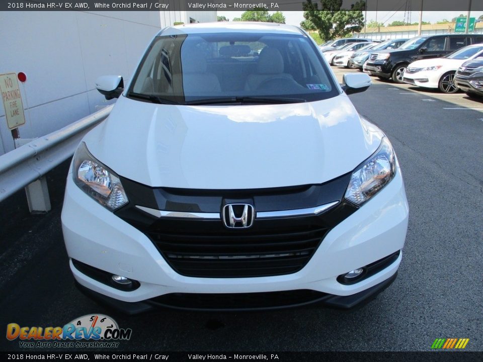 2018 Honda HR-V EX AWD White Orchid Pearl / Gray Photo #9