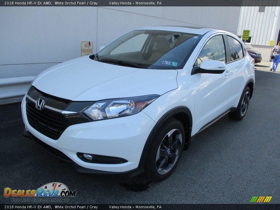 2018 Honda HR-V EX AWD White Orchid Pearl / Gray Photo #10