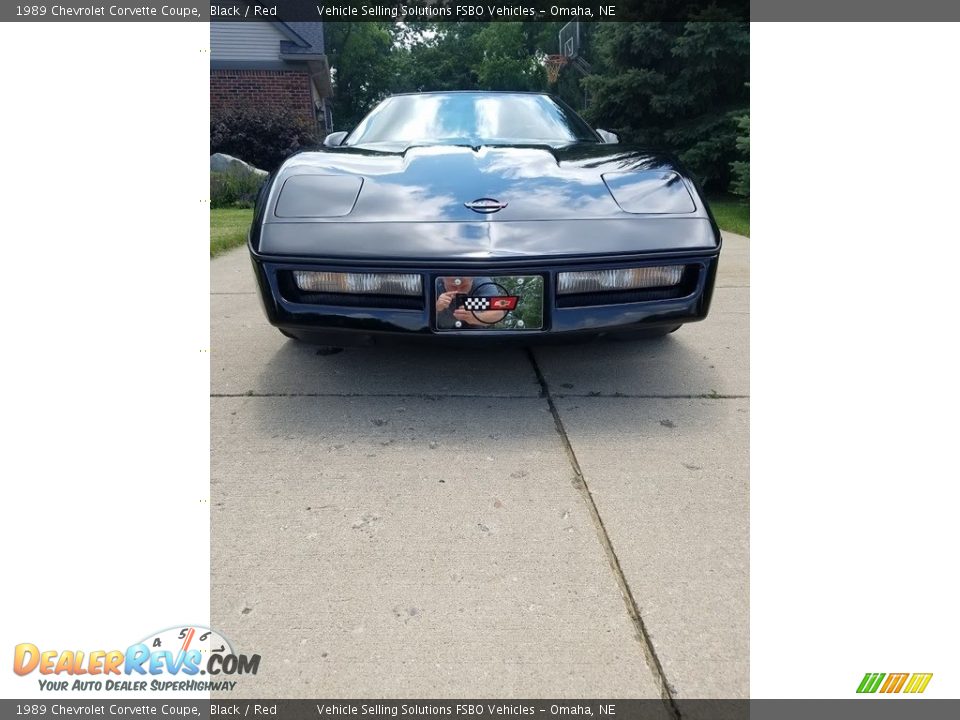 1989 Chevrolet Corvette Coupe Black / Red Photo #7