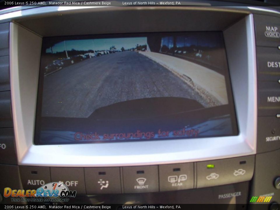 2006 Lexus IS 250 AWD Matador Red Mica / Cashmere Beige Photo #18