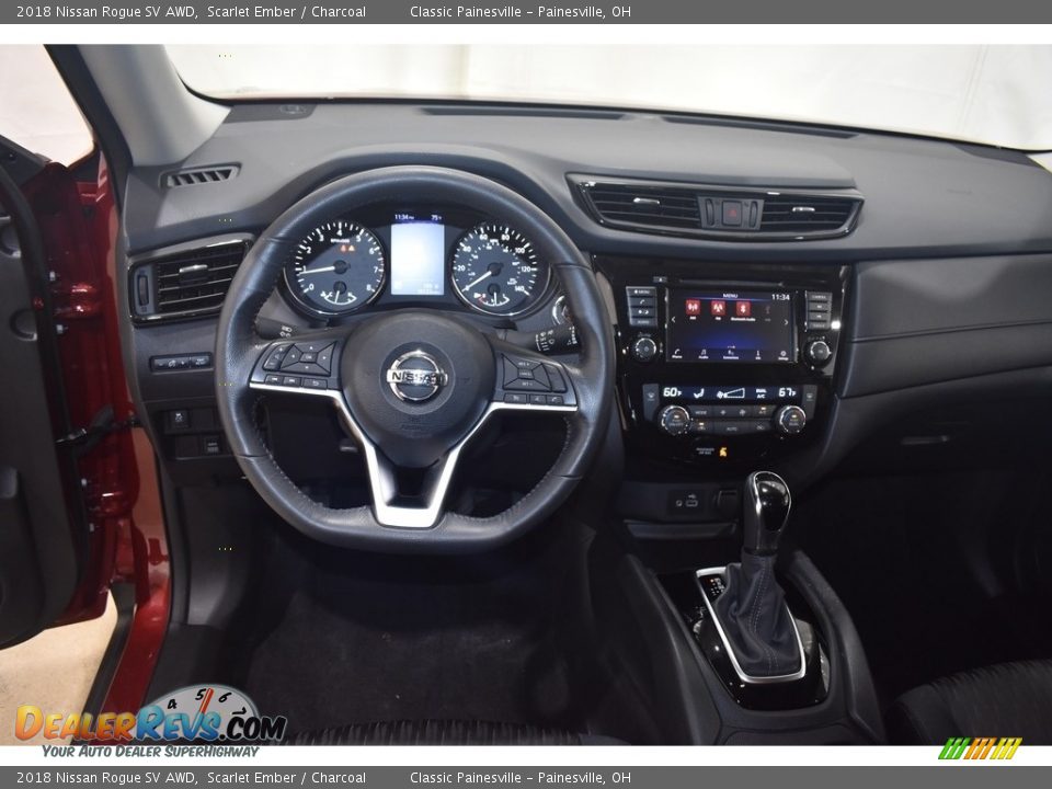 2018 Nissan Rogue SV AWD Scarlet Ember / Charcoal Photo #12