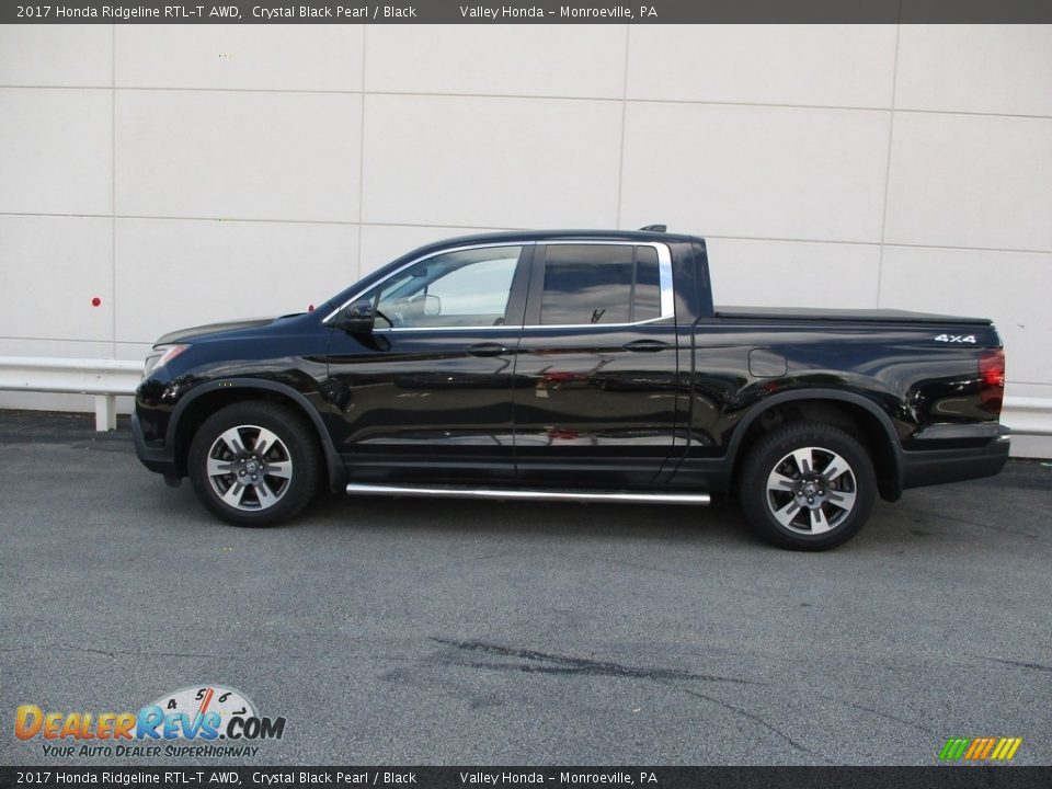 2017 Honda Ridgeline RTL-T AWD Crystal Black Pearl / Black Photo #2