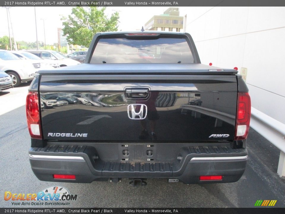 2017 Honda Ridgeline RTL-T AWD Crystal Black Pearl / Black Photo #4