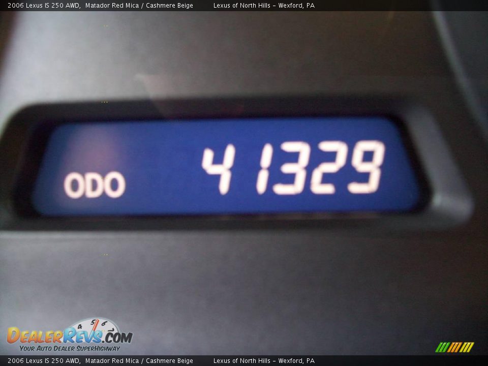 2006 Lexus IS 250 AWD Matador Red Mica / Cashmere Beige Photo #20
