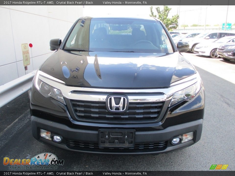 2017 Honda Ridgeline RTL-T AWD Crystal Black Pearl / Black Photo #10