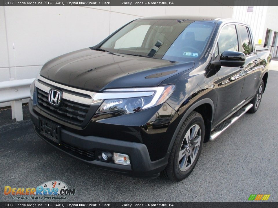 2017 Honda Ridgeline RTL-T AWD Crystal Black Pearl / Black Photo #11