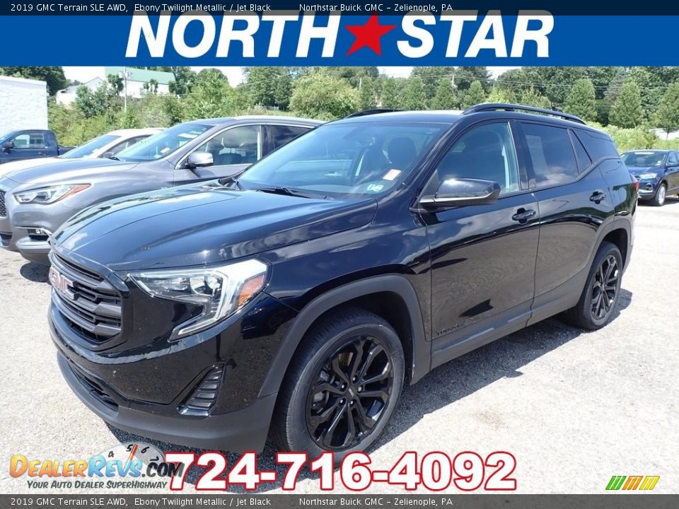 2019 GMC Terrain SLE AWD Ebony Twilight Metallic / Jet Black Photo #1