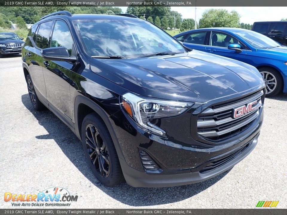 2019 GMC Terrain SLE AWD Ebony Twilight Metallic / Jet Black Photo #3