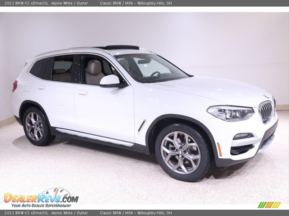 2021 BMW X3 xDrive30i Alpine White / Oyster Photo #1