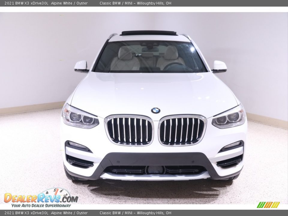 2021 BMW X3 xDrive30i Alpine White / Oyster Photo #2