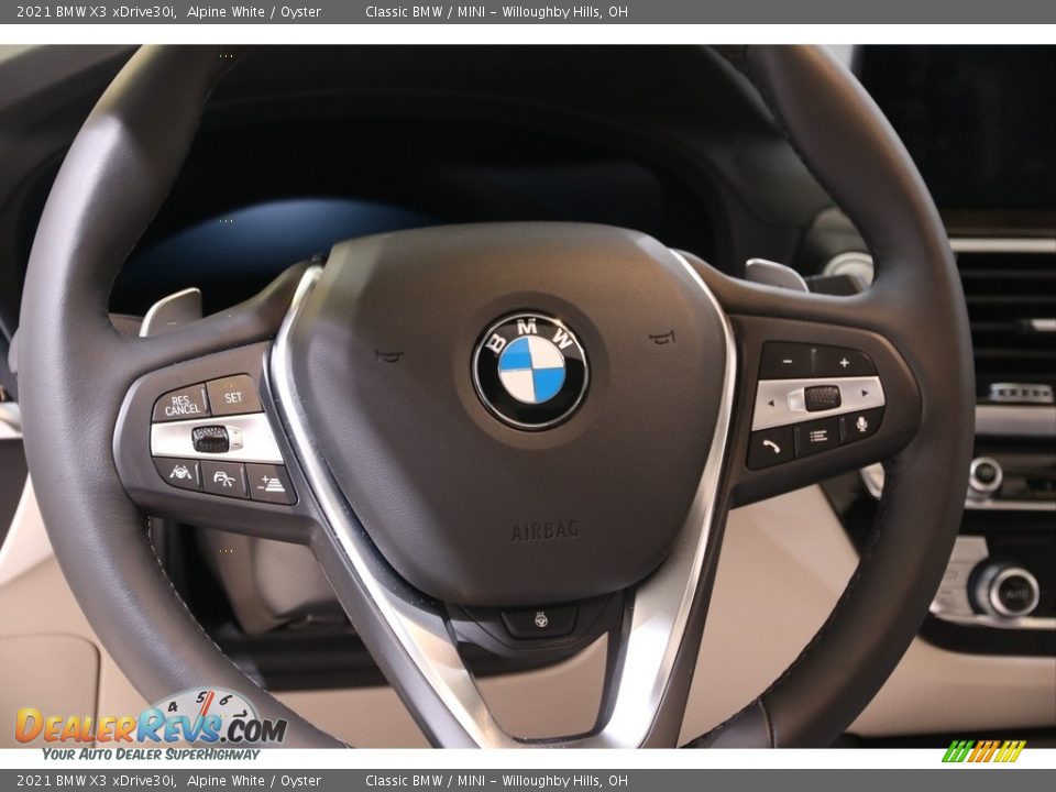 2021 BMW X3 xDrive30i Alpine White / Oyster Photo #7