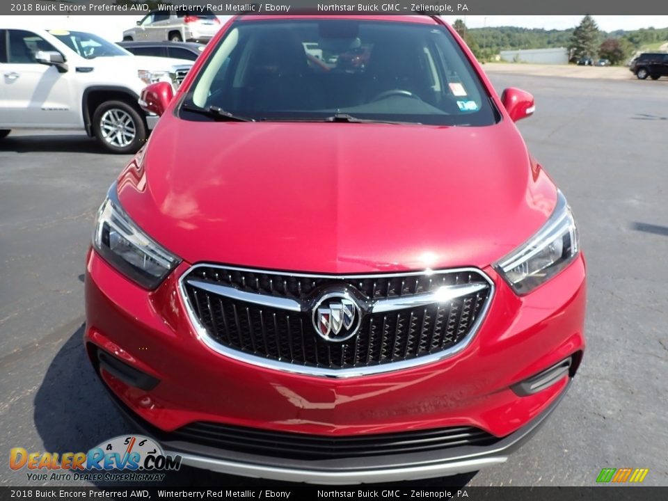 2018 Buick Encore Preferred AWD Winterberry Red Metallic / Ebony Photo #3