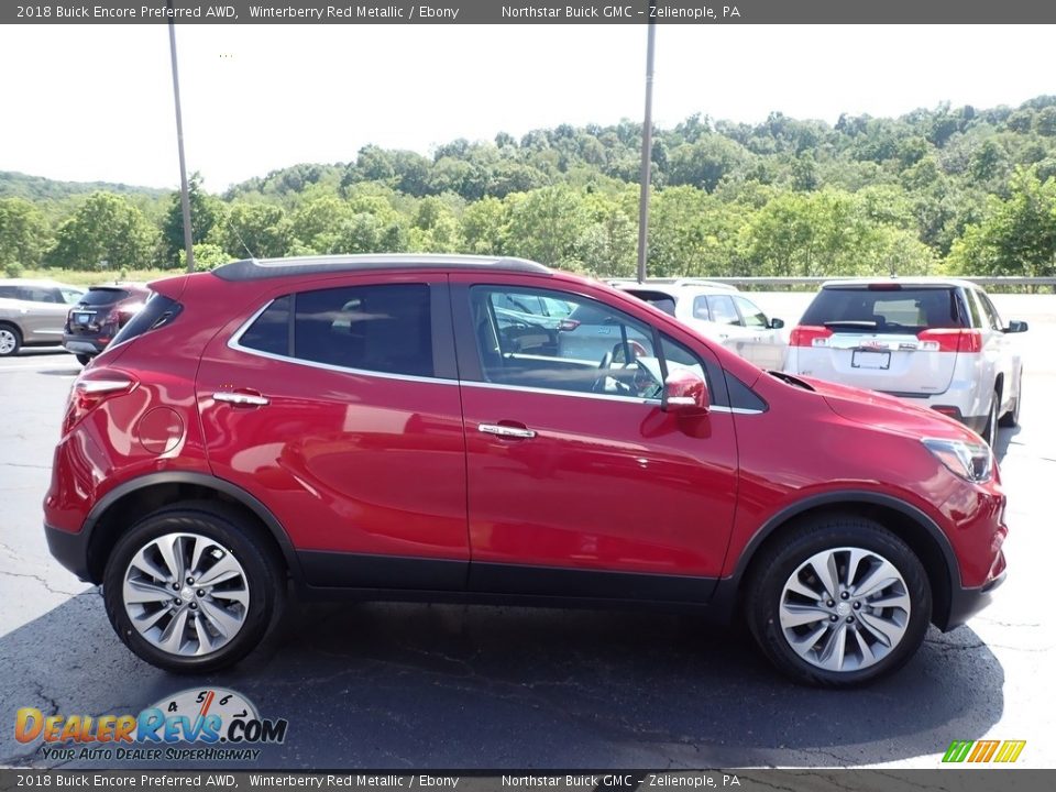 2018 Buick Encore Preferred AWD Winterberry Red Metallic / Ebony Photo #5