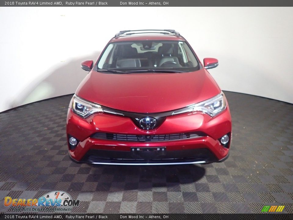 2018 Toyota RAV4 Limited AWD Ruby Flare Pearl / Black Photo #7