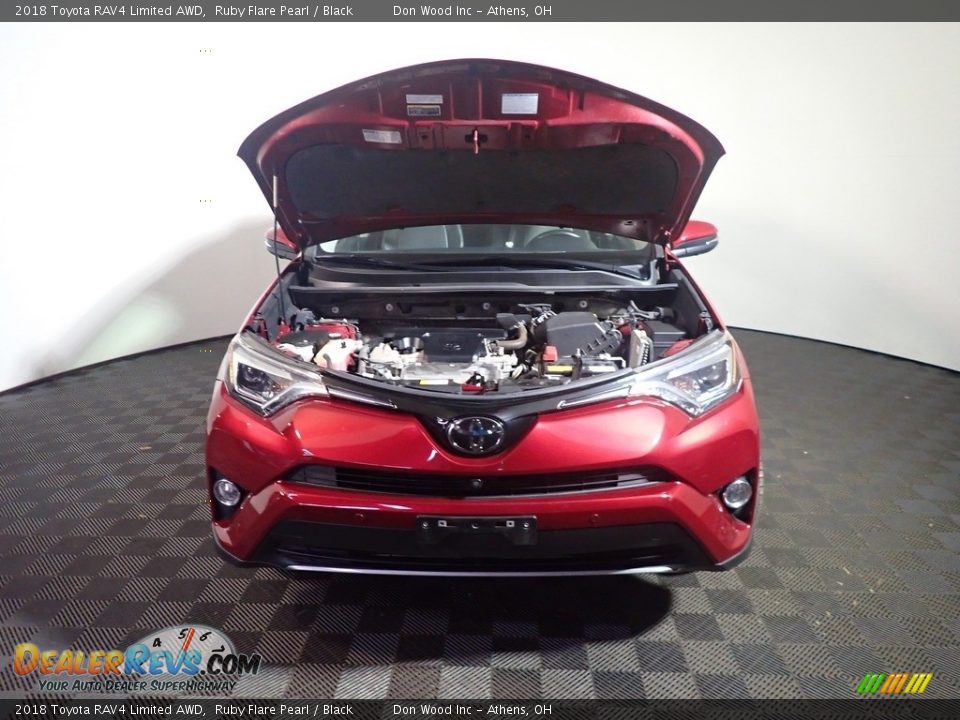 2018 Toyota RAV4 Limited AWD Ruby Flare Pearl / Black Photo #8