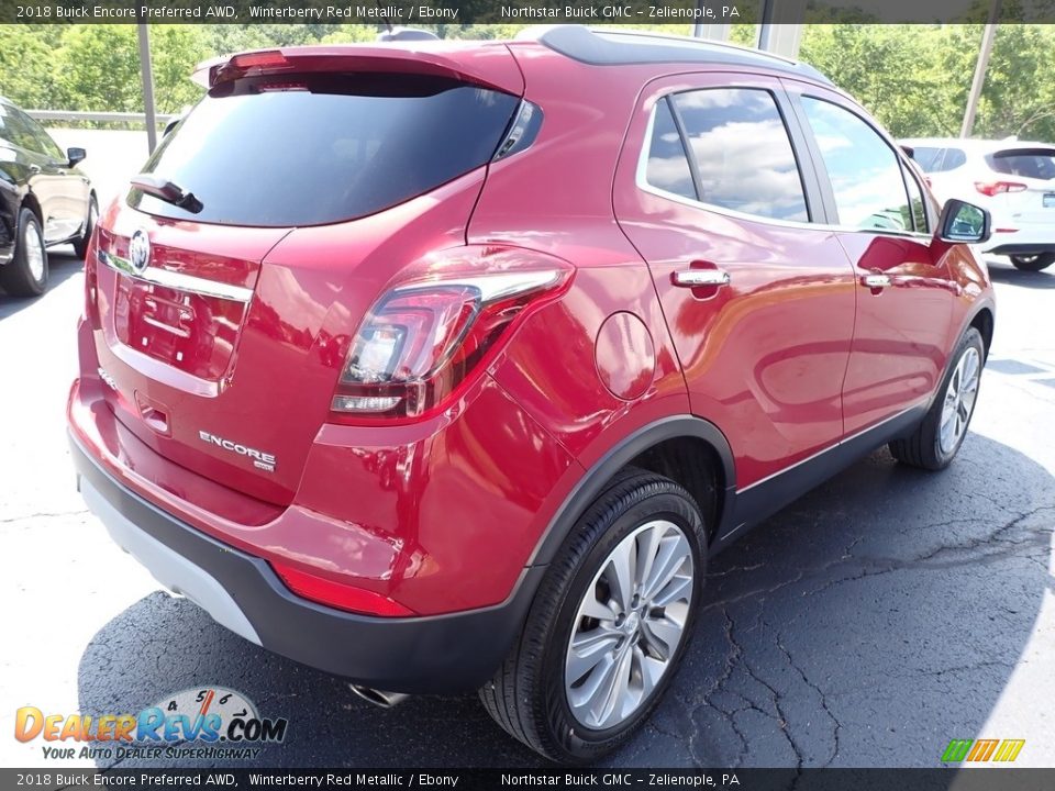 2018 Buick Encore Preferred AWD Winterberry Red Metallic / Ebony Photo #9