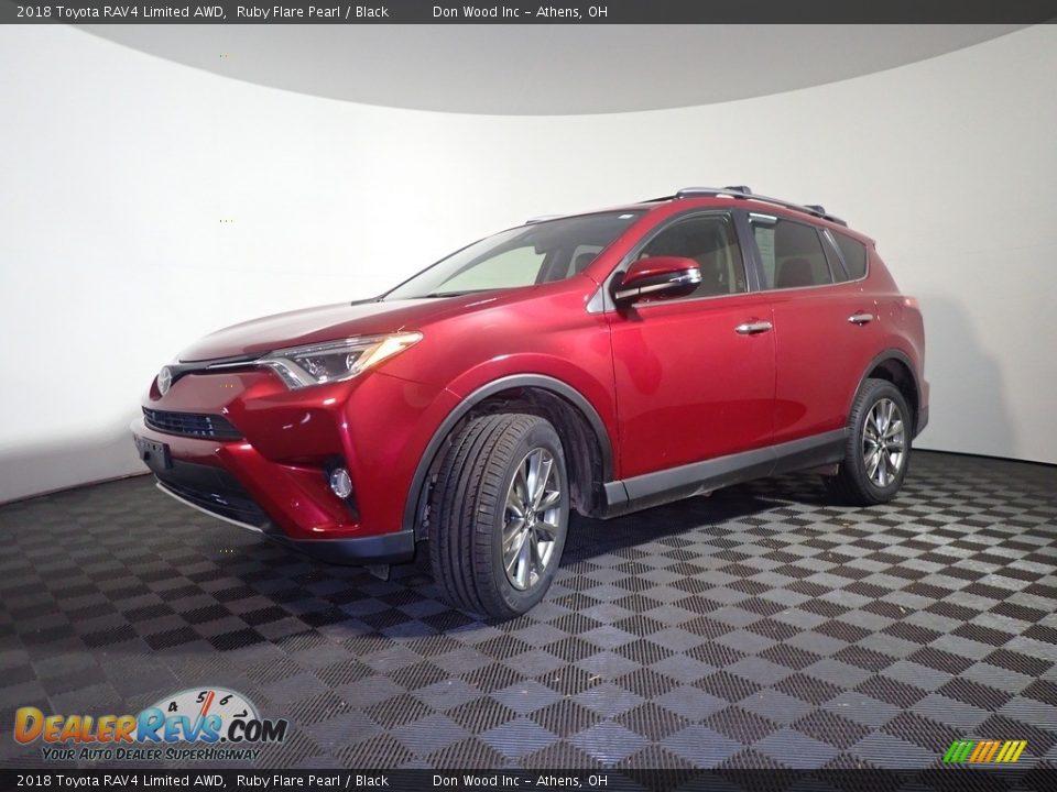 2018 Toyota RAV4 Limited AWD Ruby Flare Pearl / Black Photo #10