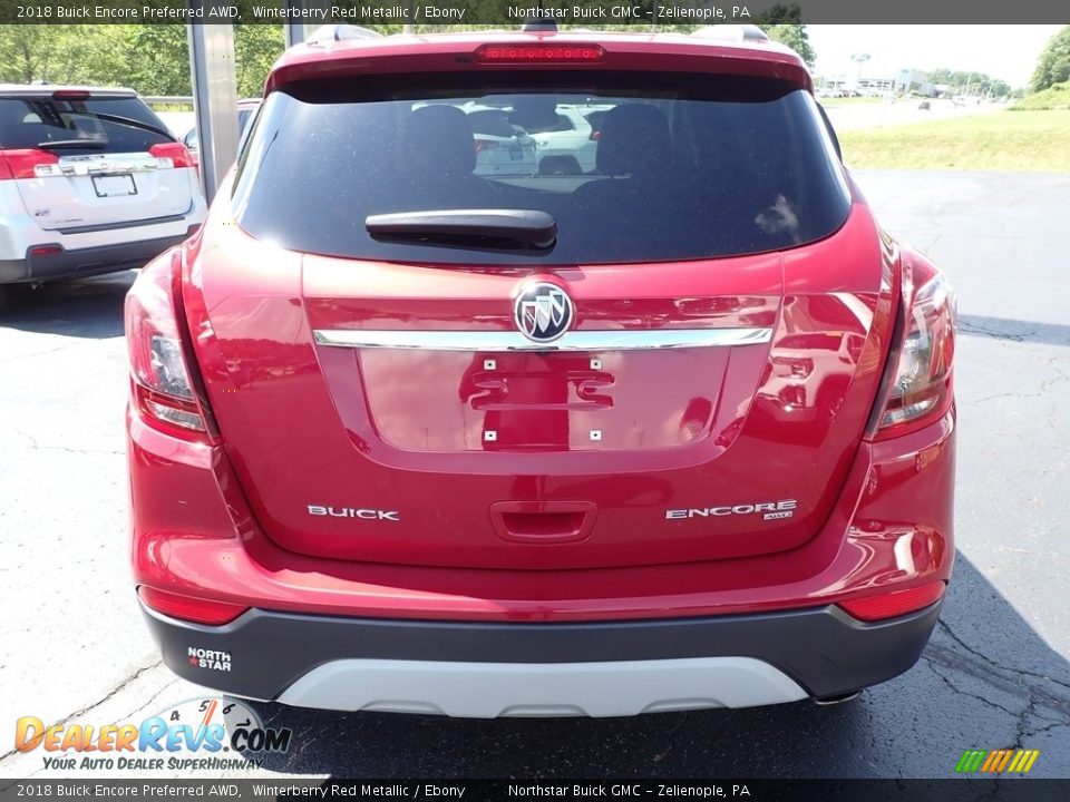 2018 Buick Encore Preferred AWD Winterberry Red Metallic / Ebony Photo #10