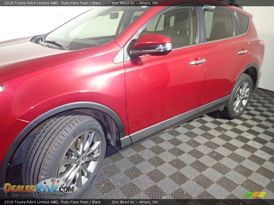 2018 Toyota RAV4 Limited AWD Ruby Flare Pearl / Black Photo #12