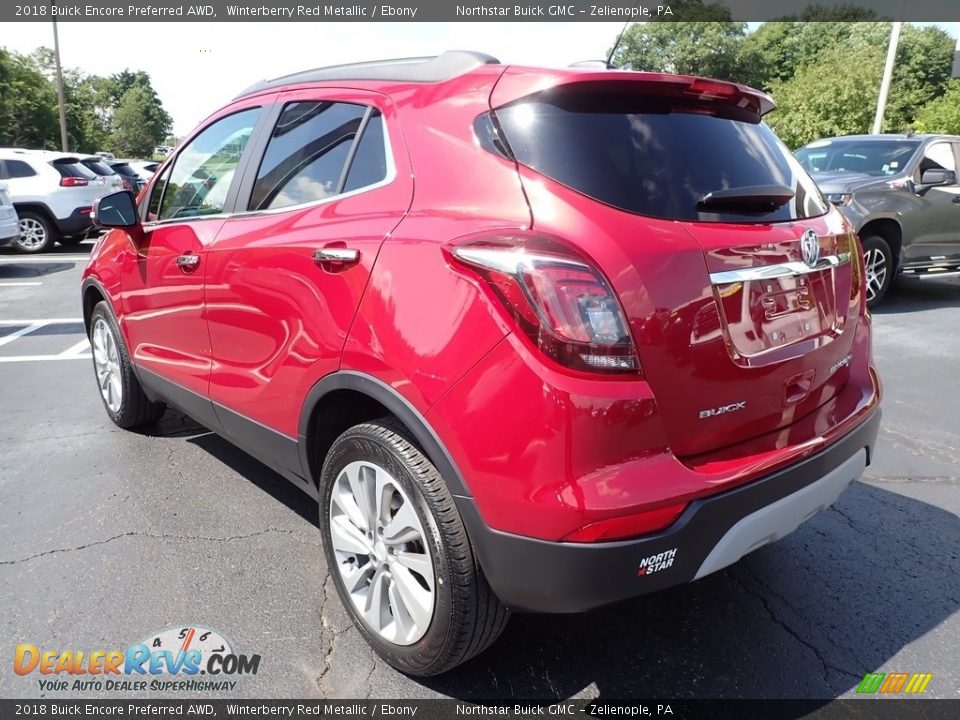 2018 Buick Encore Preferred AWD Winterberry Red Metallic / Ebony Photo #12