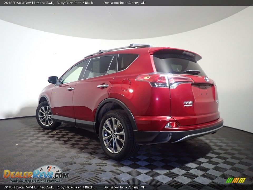 2018 Toyota RAV4 Limited AWD Ruby Flare Pearl / Black Photo #13
