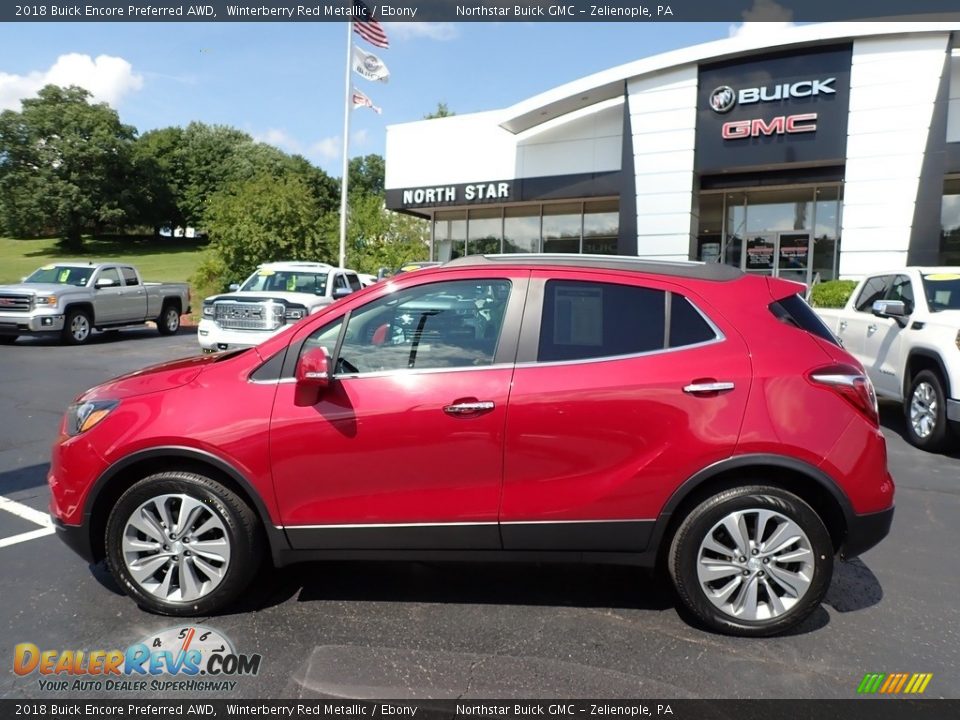 2018 Buick Encore Preferred AWD Winterberry Red Metallic / Ebony Photo #13