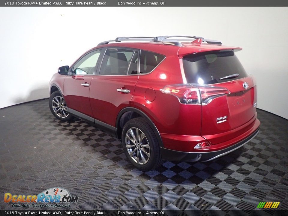 2018 Toyota RAV4 Limited AWD Ruby Flare Pearl / Black Photo #14