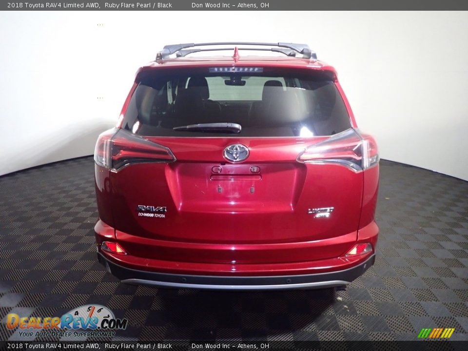 2018 Toyota RAV4 Limited AWD Ruby Flare Pearl / Black Photo #15