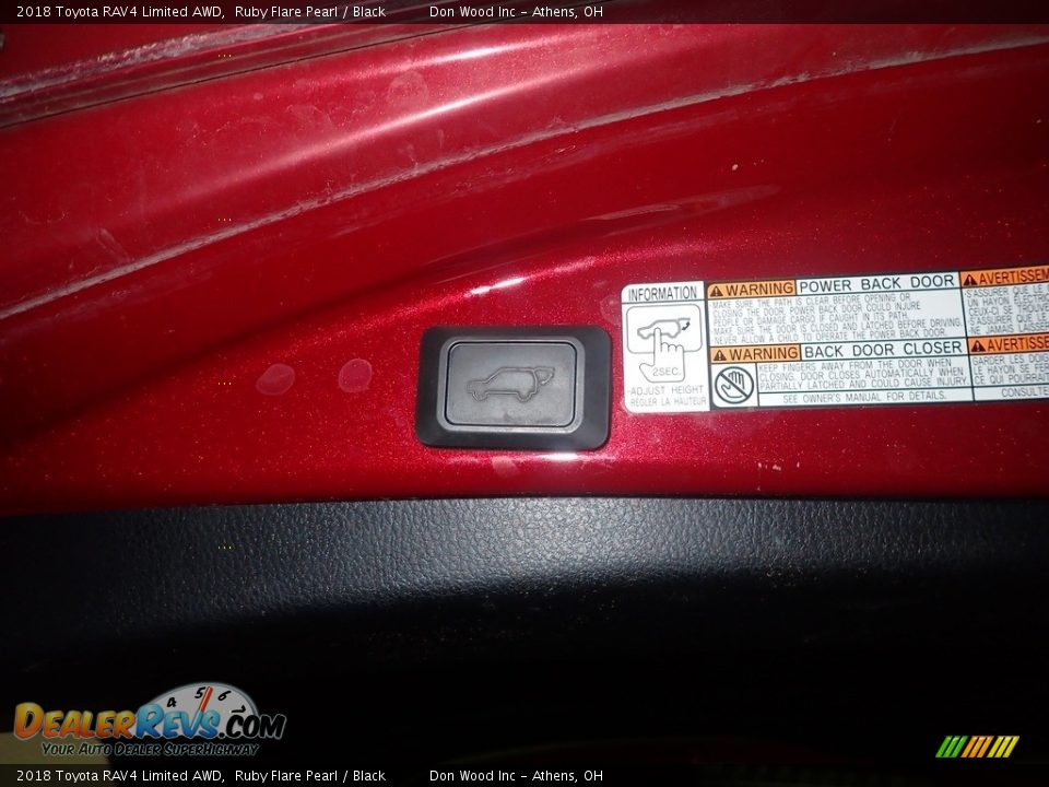 2018 Toyota RAV4 Limited AWD Ruby Flare Pearl / Black Photo #17