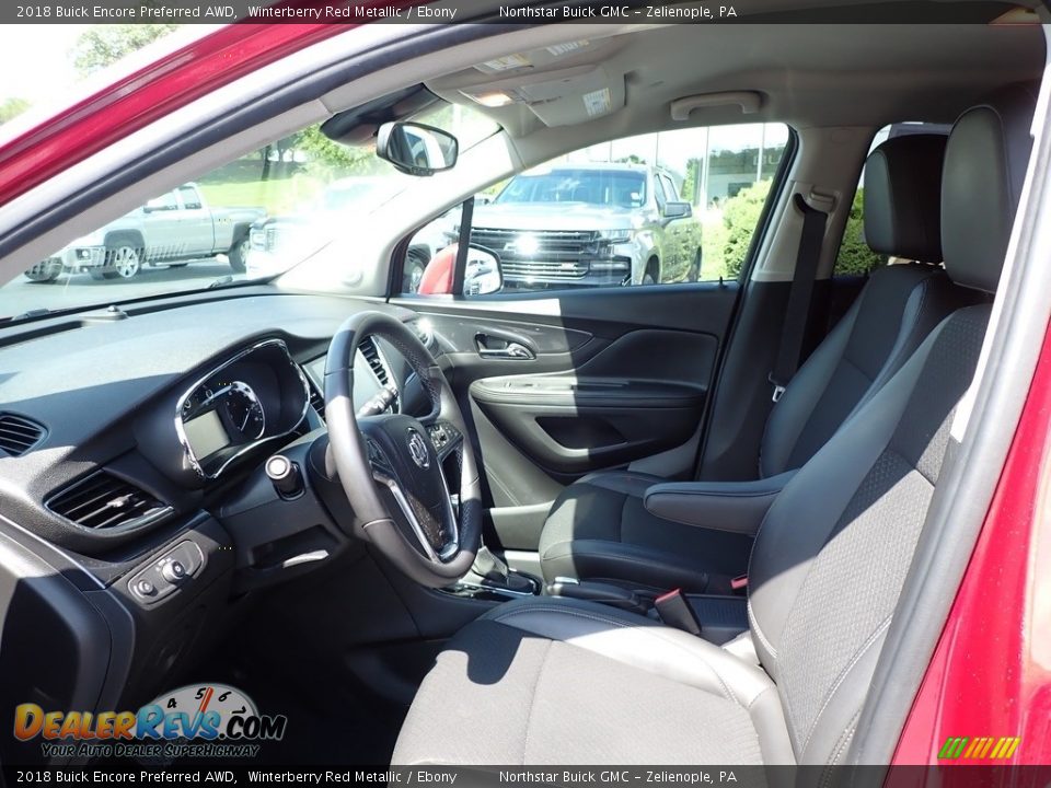 2018 Buick Encore Preferred AWD Winterberry Red Metallic / Ebony Photo #16