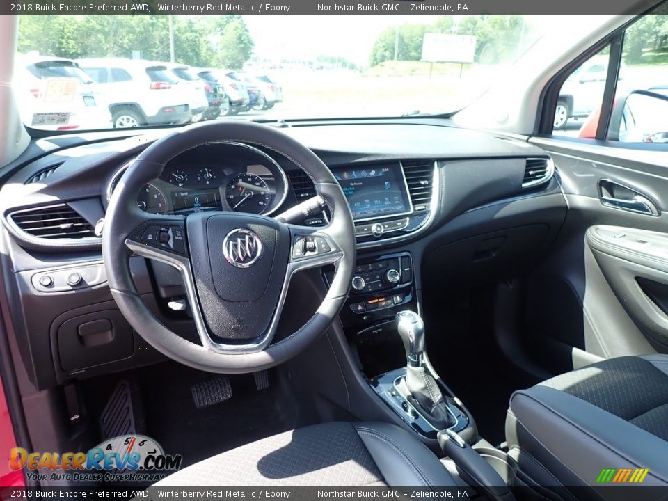 2018 Buick Encore Preferred AWD Winterberry Red Metallic / Ebony Photo #18