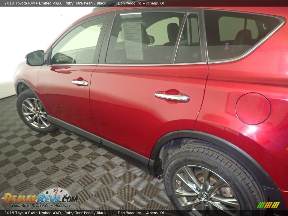 2018 Toyota RAV4 Limited AWD Ruby Flare Pearl / Black Photo #21