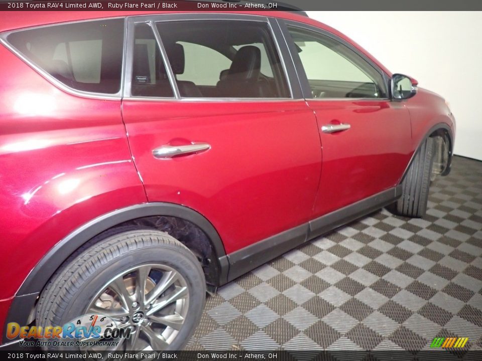 2018 Toyota RAV4 Limited AWD Ruby Flare Pearl / Black Photo #22