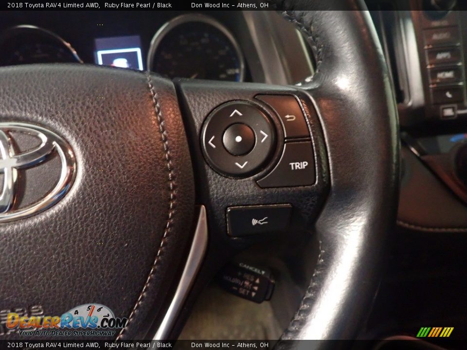 2018 Toyota RAV4 Limited AWD Ruby Flare Pearl / Black Photo #33