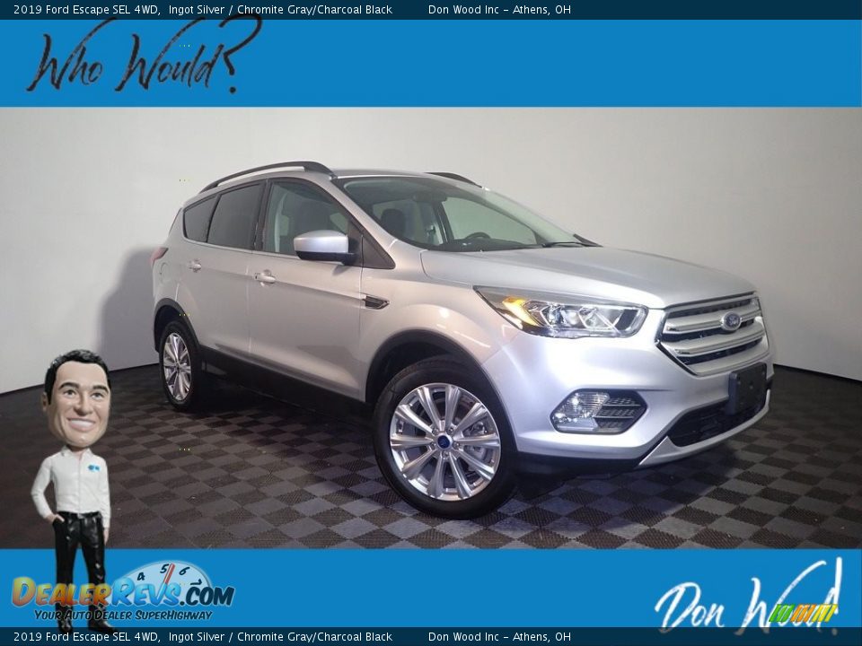 2019 Ford Escape SEL 4WD Ingot Silver / Chromite Gray/Charcoal Black Photo #1