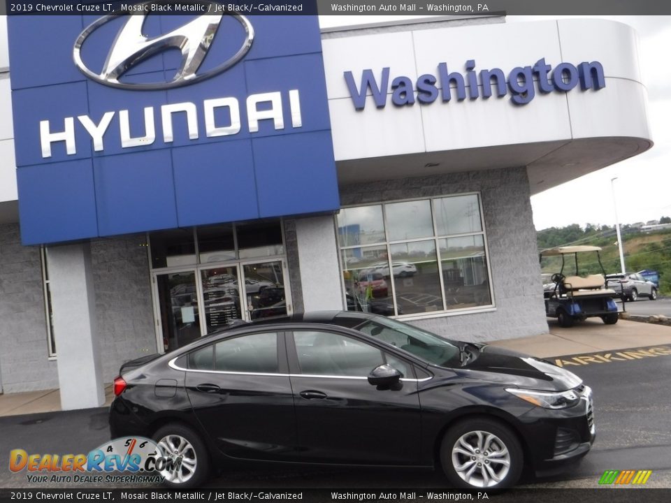 2019 Chevrolet Cruze LT Mosaic Black Metallic / Jet Black/­Galvanized Photo #2