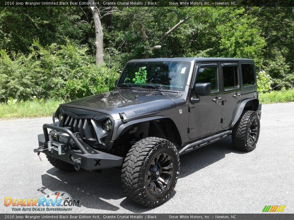 Front 3/4 View of 2016 Jeep Wrangler Unlimited Black Bear Edition 4x4 Photo #2