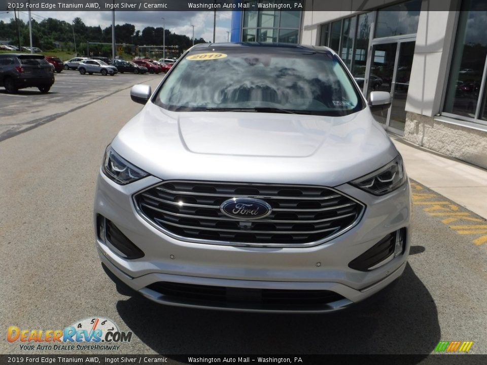 2019 Ford Edge Titanium AWD Ingot Silver / Ceramic Photo #5