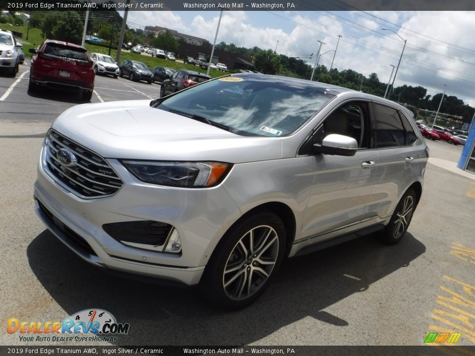 2019 Ford Edge Titanium AWD Ingot Silver / Ceramic Photo #6